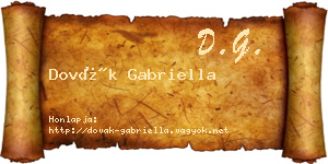 Dovák Gabriella névjegykártya