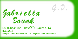 gabriella dovak business card